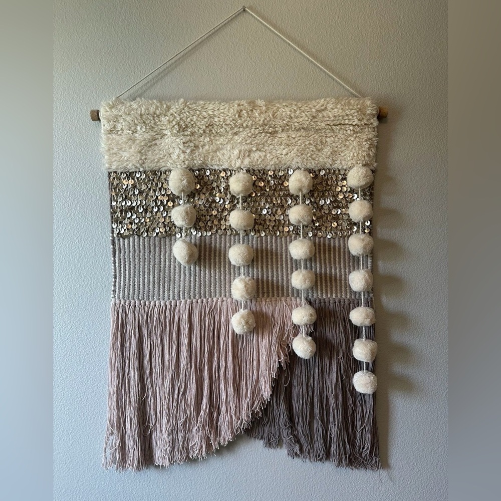 west elm x pbk Blush Woven Wall Tapestry